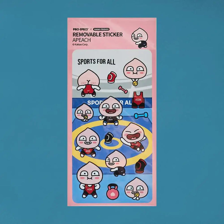 PRO-SPECS x Kakao Friends - Apeach Wrestling Sticker Pack - Kakao Friends - Sticker - Harumio