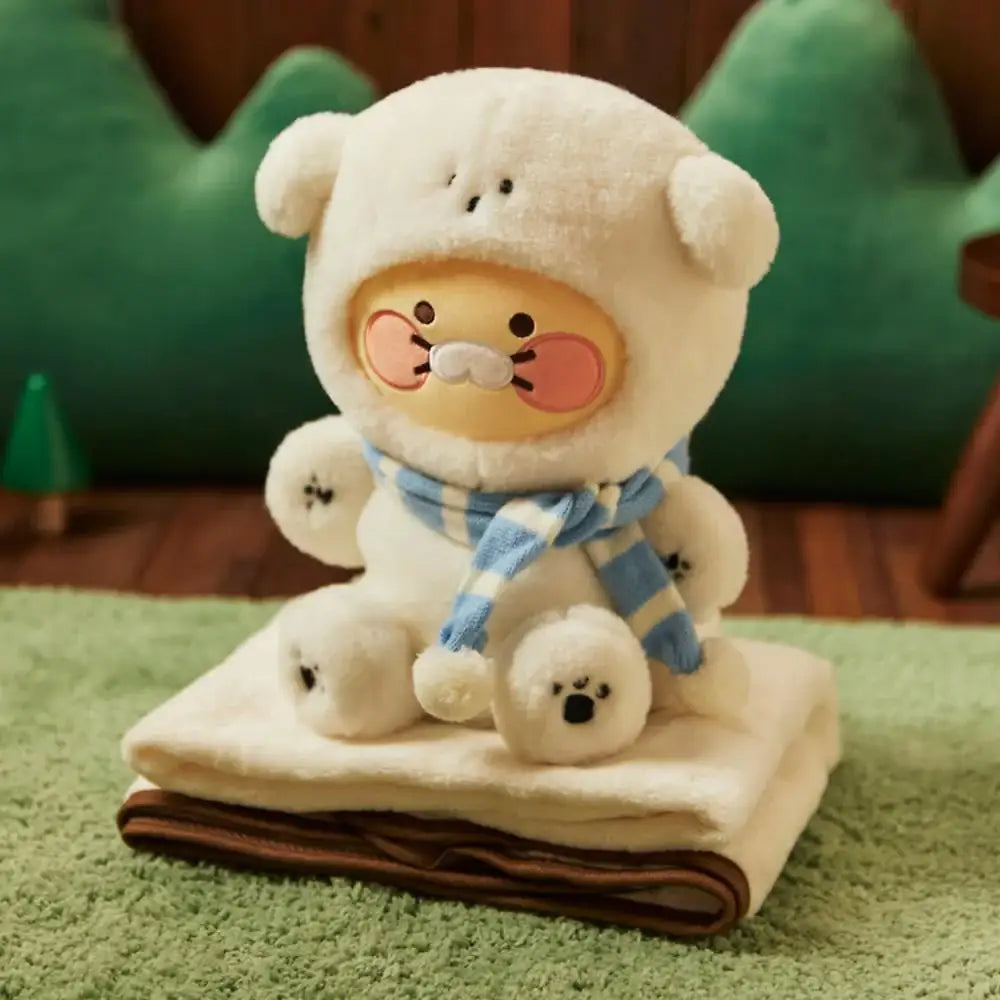 Kakao Friends - Floofy Friends Choonsik Doll Blanket - Kakao Friends - Doll Blanket - Harumio