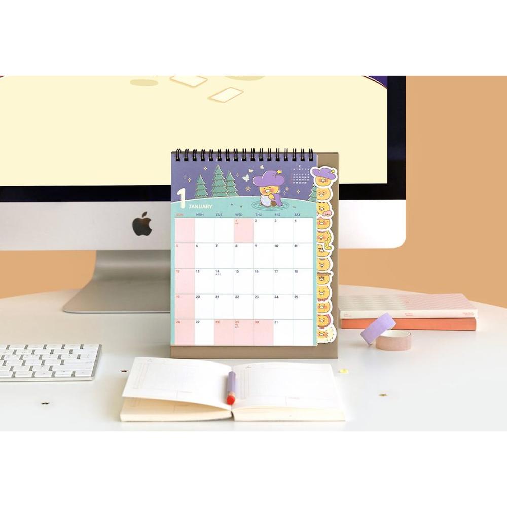 Kakao Friends - Byulbyeol Choonsik 2025 Type Index Desk Calendar - Kakao Friends - Calendar - Harumio