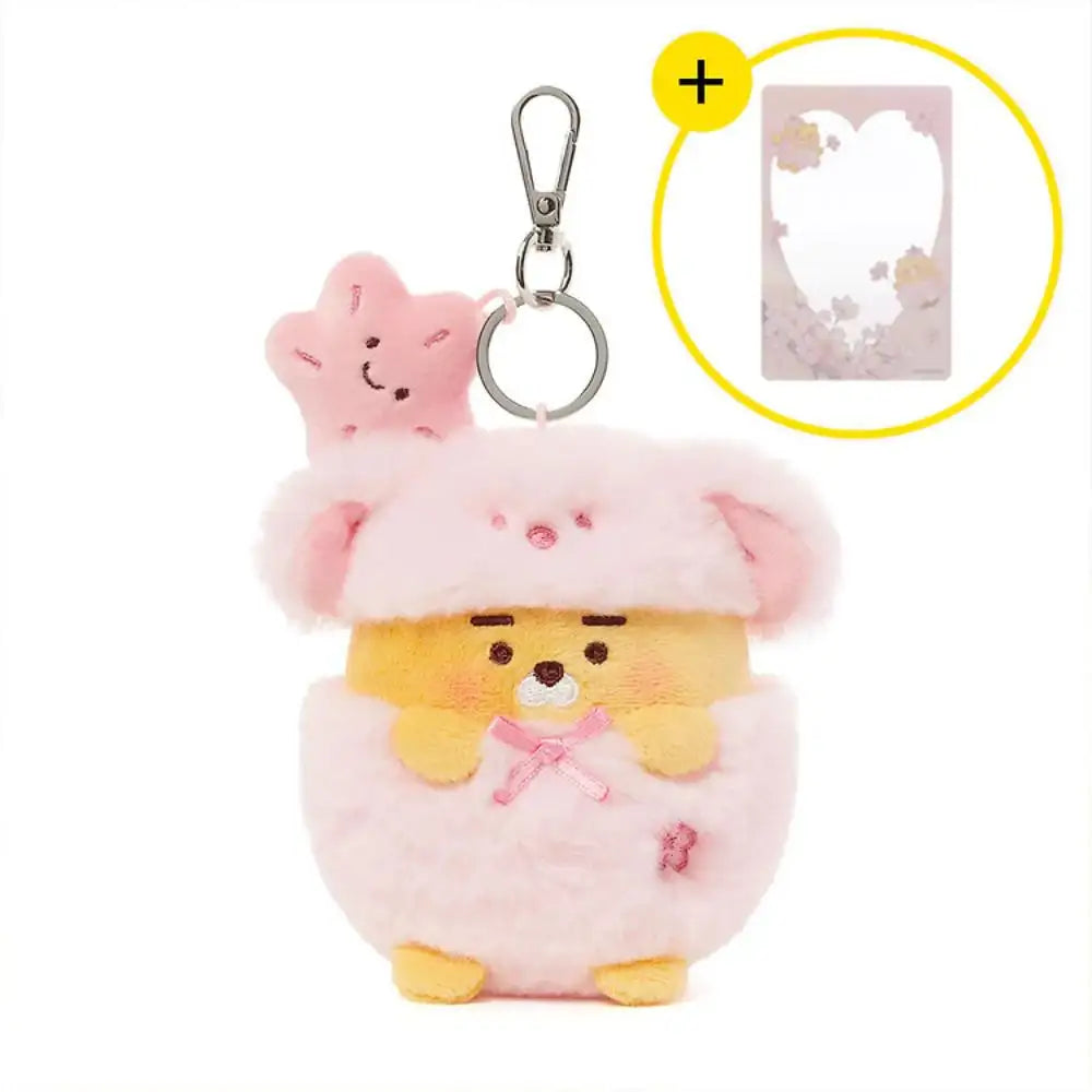 Kakao Friends - Pink Blossom Doll Keyring & Photo Card Set - Kakao Friends - Keyring - Harumio