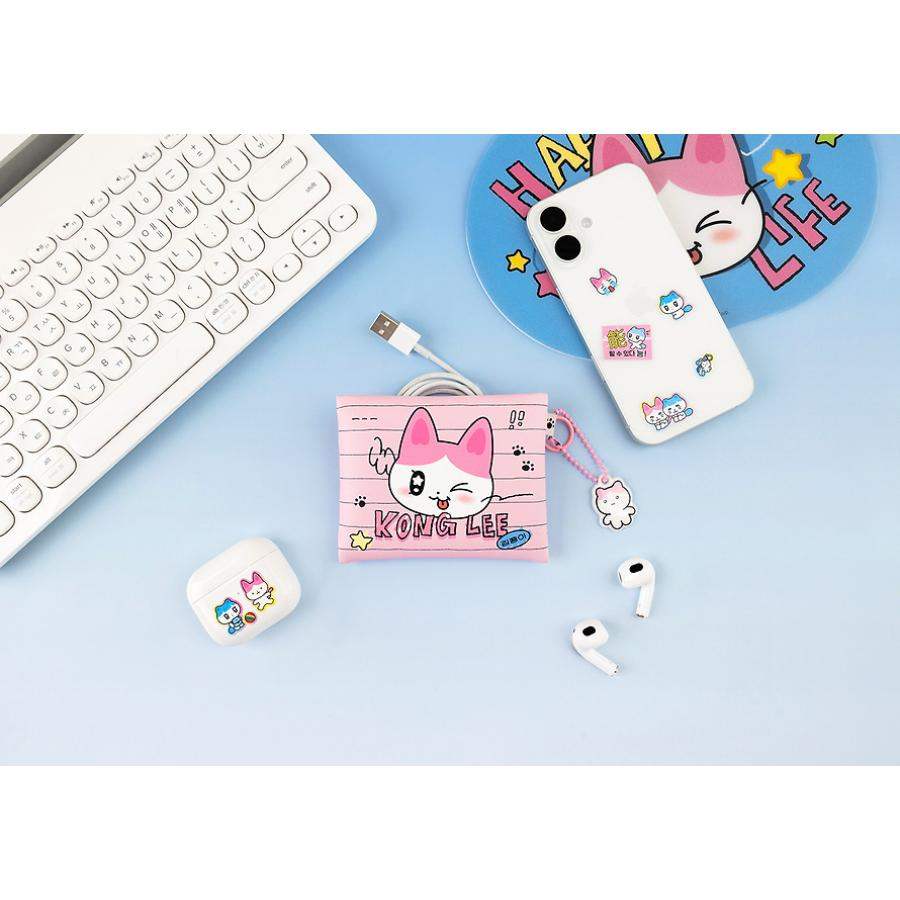 Kakao Friends - GOLGOLZ Mini Pouch & Keyring Set (Kong Lee) - Kakao Friends - Pouch - Harumio