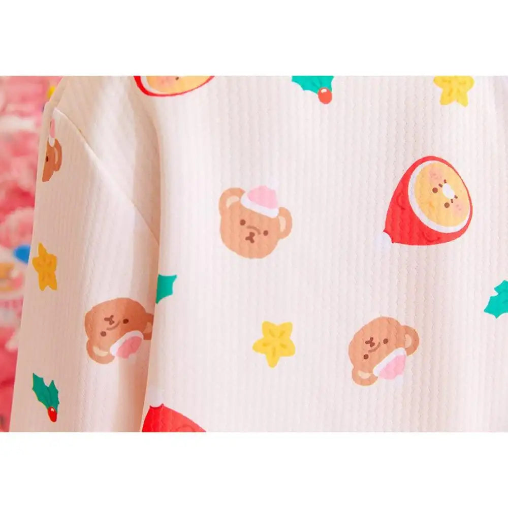 Kakao Friends - Merry Choon Christmas Quilted Pajamas Set - Kakao Friends - Pajamas - Harumio