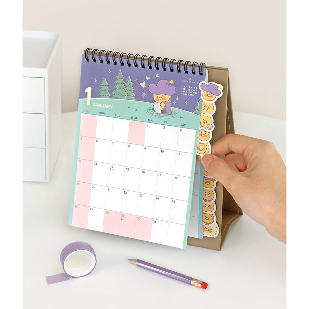 Kakao Friends - Byulbyeol Choonsik 2025 Type Index Desk Calendar - Kakao Friends - Calendar - Harumio