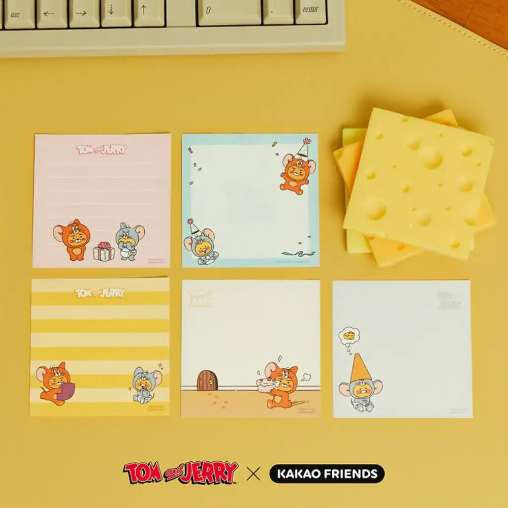 Tom and Jerry x Kakao Friends - Ryan & Choonsik Rice Cake Memo - Kakao Friends - Memo Pad - Harumio