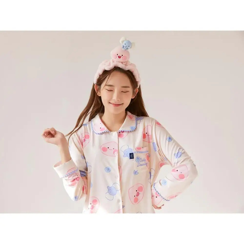 Kakao Friends - Little Apeach Daily Face Wash Band - Kakao Friends - Face Wash Headband - Harumio