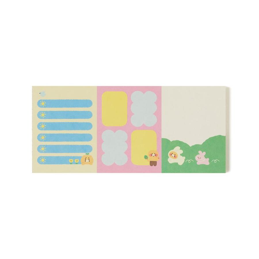 Kakao Friends - Friends Green Life Choonsik 3-Tier Memo Pad (Horizontal)