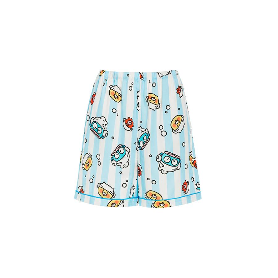 HANGYODON X Kakao Friends - Women's Choonsik Short-Sleeve Pajamas