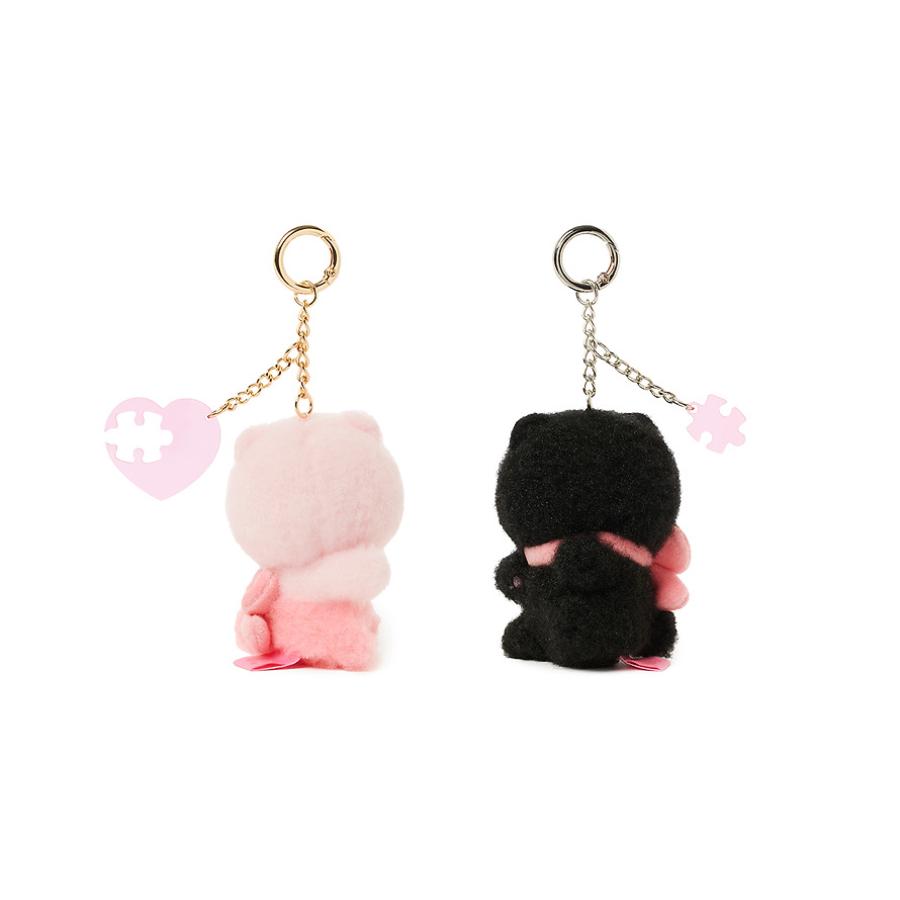 Kakao Friends - Black Choon Magnet Doll Keyring Set (Choonsik)
