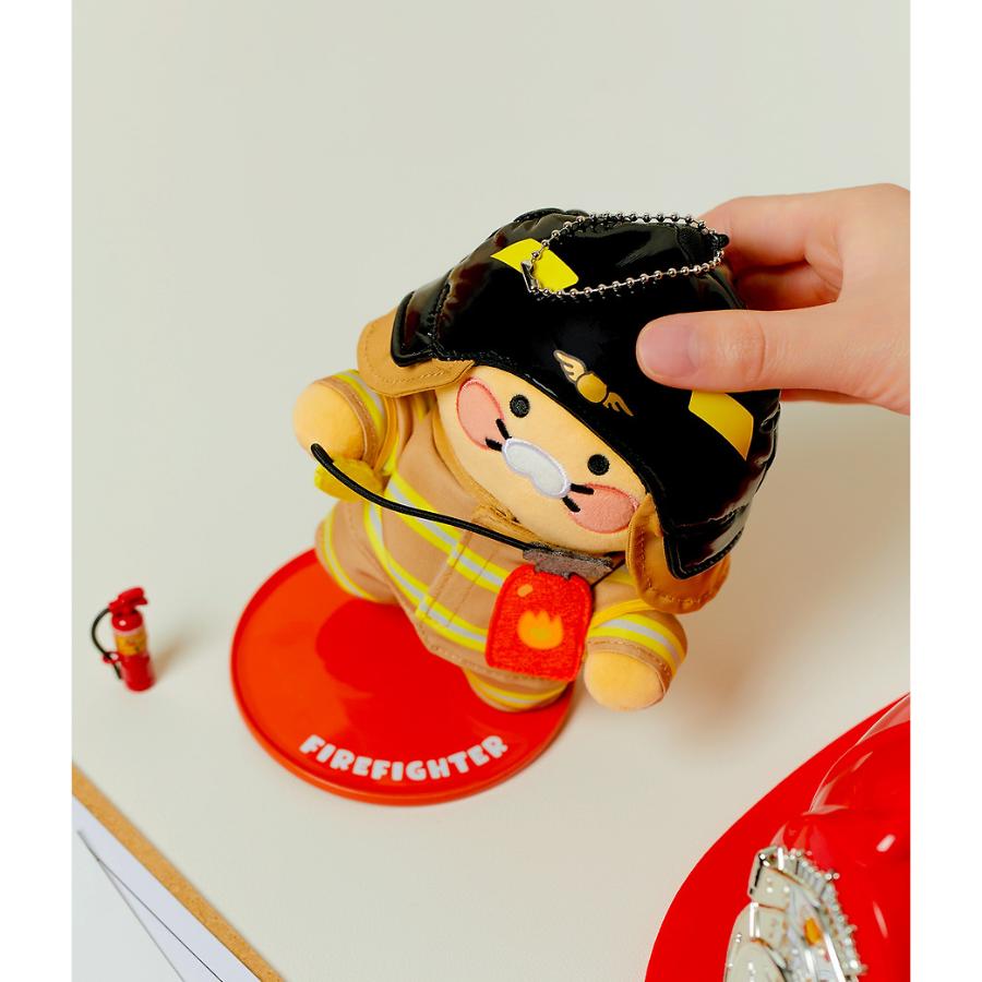 Kakao Friends - PROCHOON Firefighter Standing Doll Keychain (Choonsik)