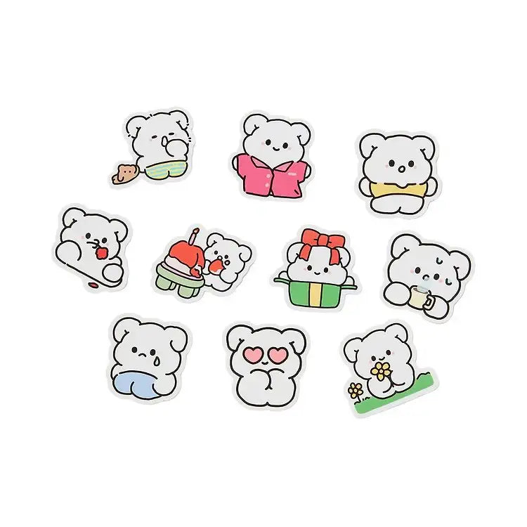 Kakao Friends - Cute Bear Removable Sculpture Sticker - Kakao Friends - Home & Living, Accessories - Harumio