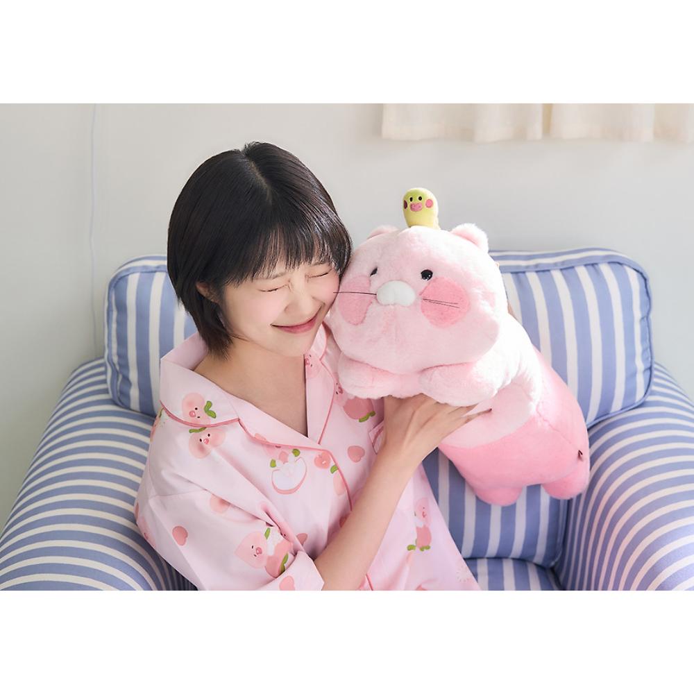 Kakao Friends - Peach Fresh Pink Pillow (Choonsik)