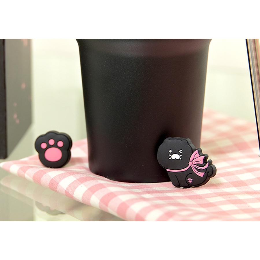 Kakao Friends - Black Choon Magnet Deco Tumbler
