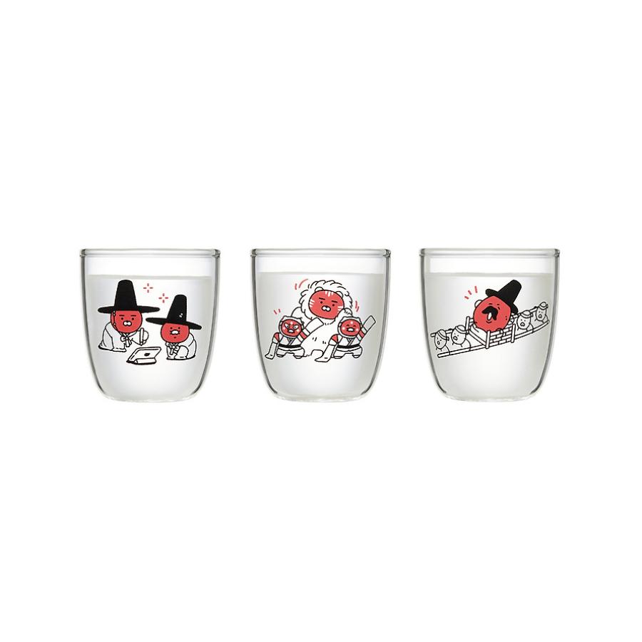 Kakao Friends - Yeonnal Yetchoon Ryan & Choonsik Color-Changing Cup 3-Piece Set