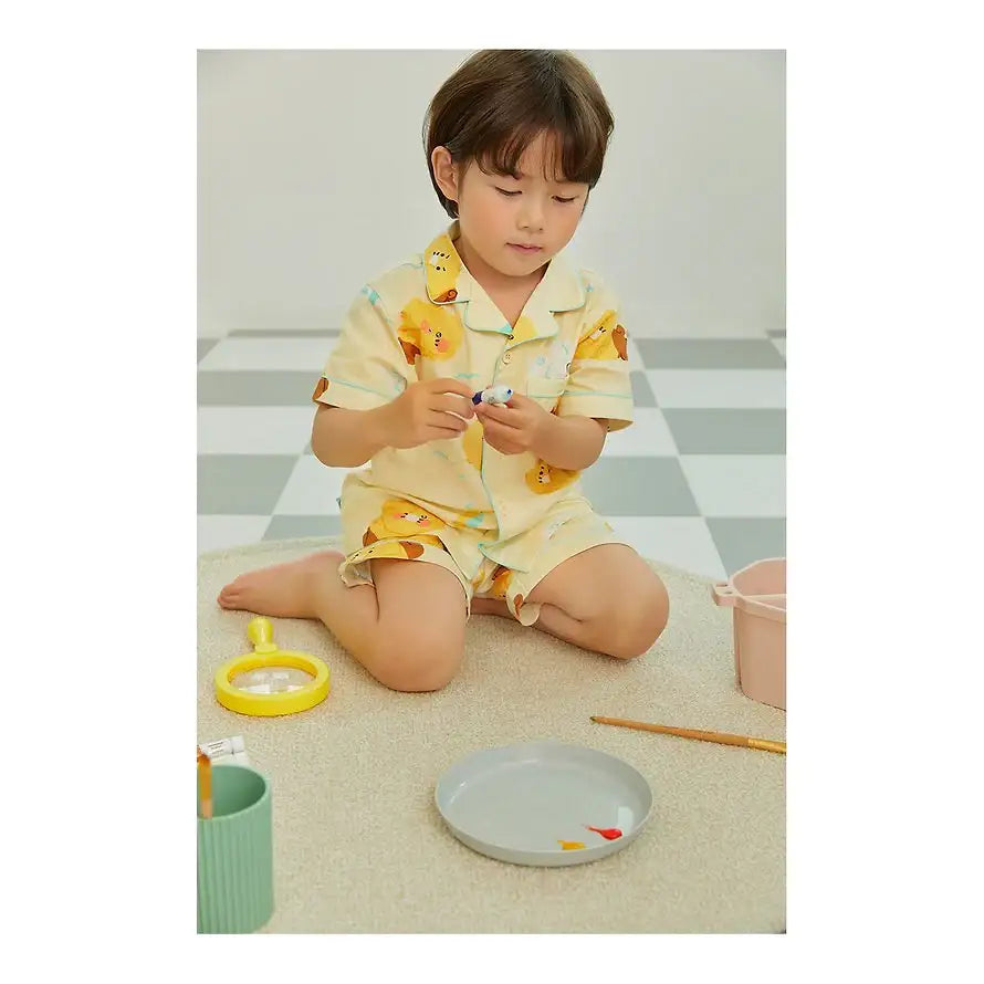Apricot Studios x Kakao Friends - Choonsik Pajamas Set (Kids) - Kakao Friends - Pajamas - Harumio