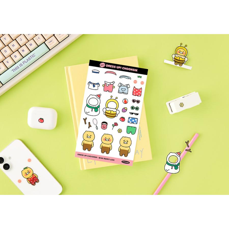 Kakao Friends - Choonsik Dress Up! Deco Sticker