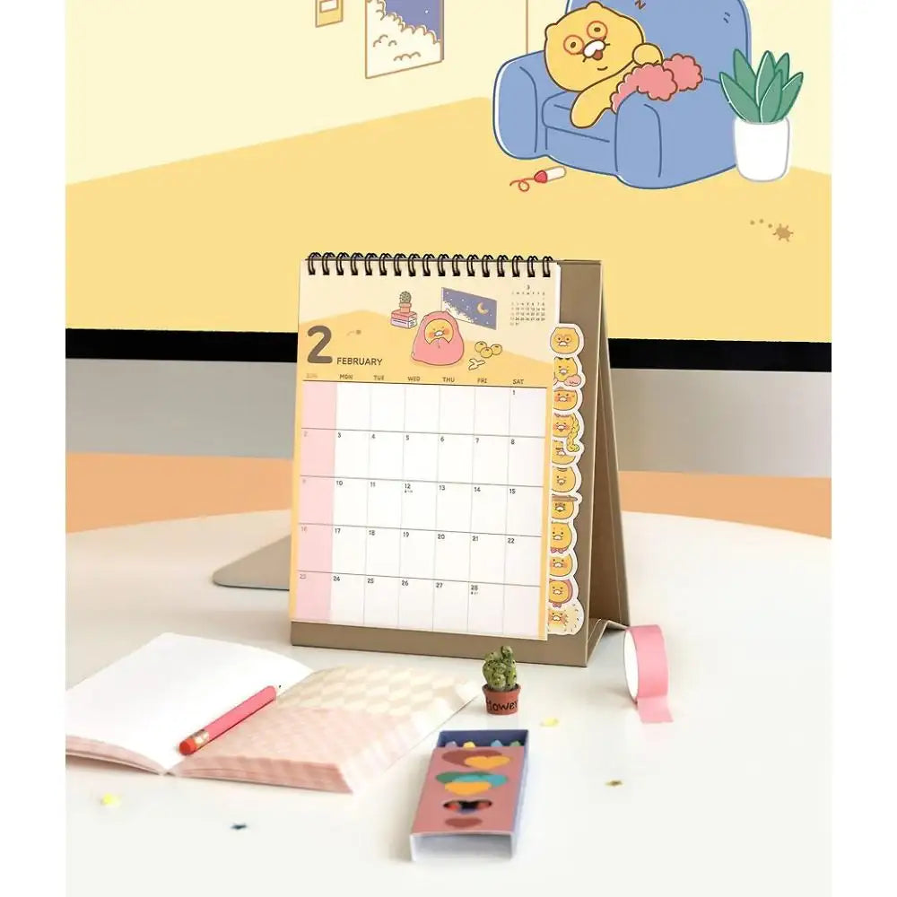 Kakao Friends - Byulbyeol Choonsik 2025 Type Index Desk Calendar - Kakao Friends - Calendar - Harumio
