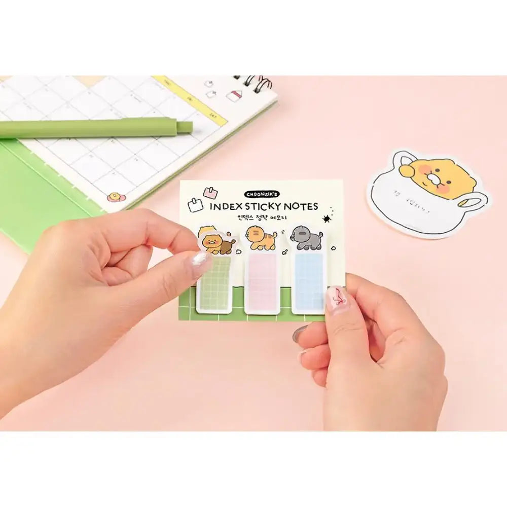 Kakao Friends - Choonsik Ordinary Index Sticky Notes - Kakao Friends - Sticky Notes - Harumio