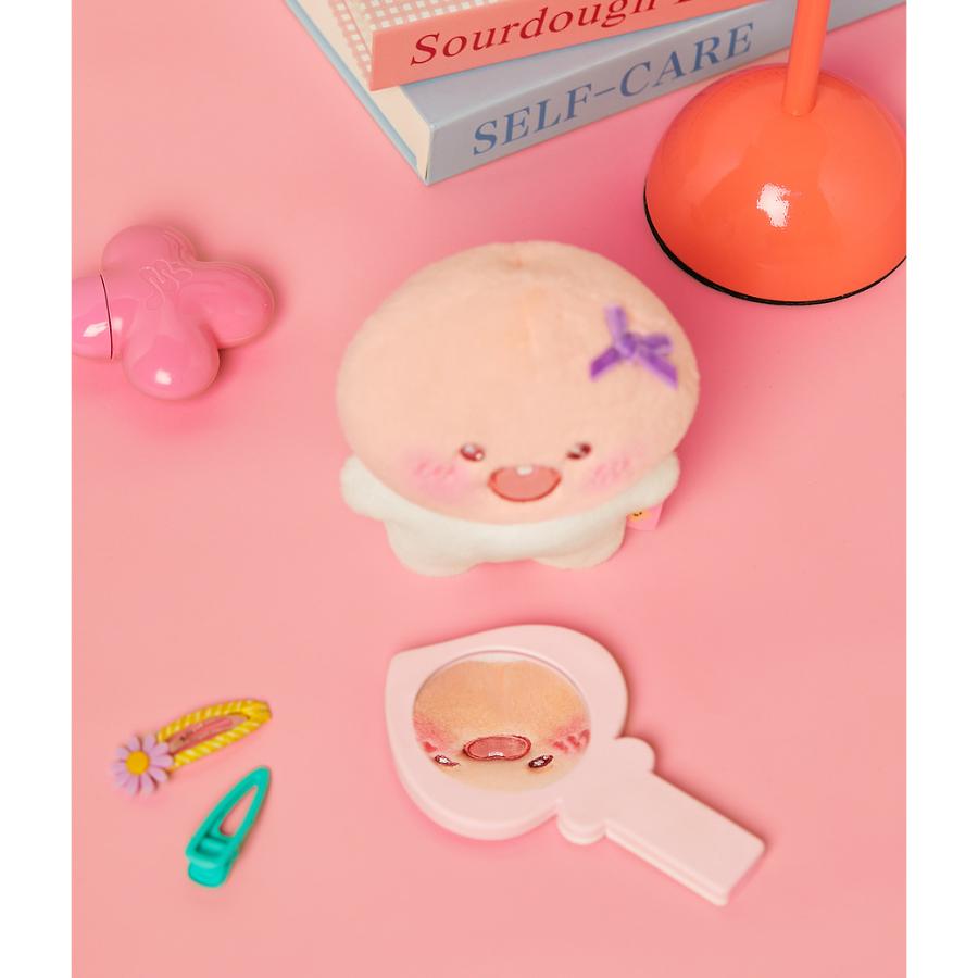 Kakao Friends - Little Apeach Face Mini Hand Mirror