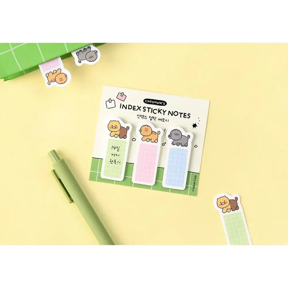 Kakao Friends - Choonsik Ordinary Index Sticky Notes - Kakao Friends - Sticky Notes - Harumio