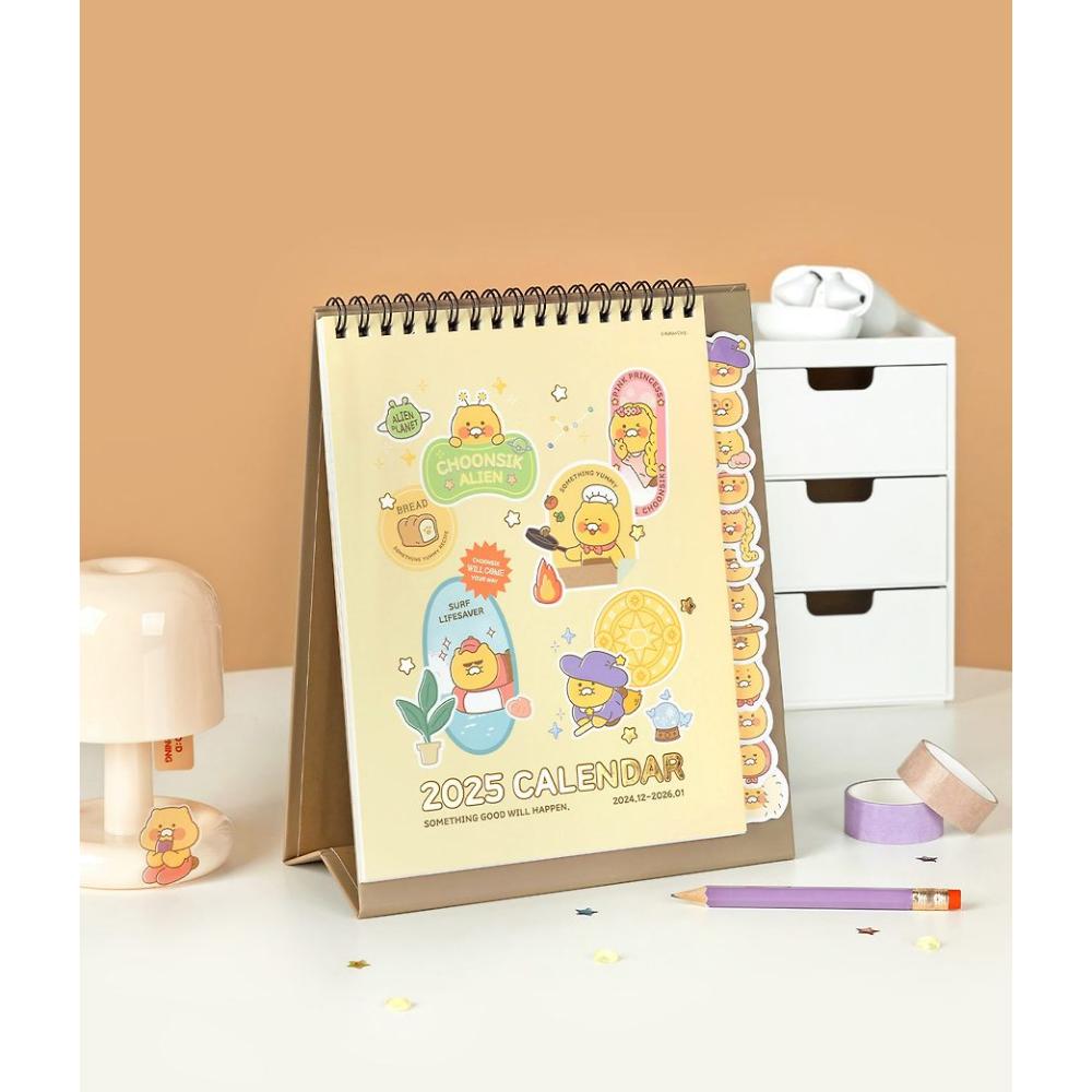 Kakao Friends - Byulbyeol Choonsik 2025 Type Index Desk Calendar - Kakao Friends - Calendar - Harumio