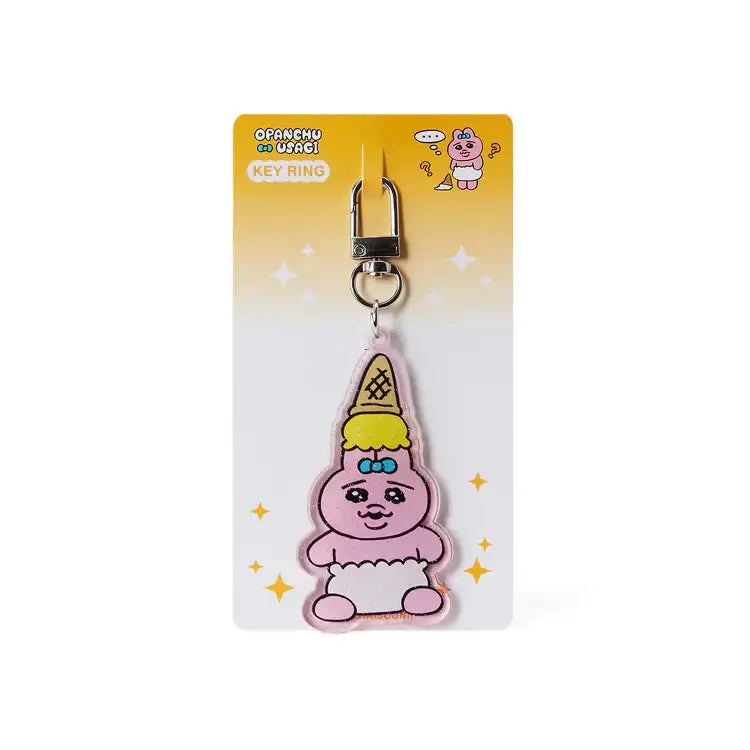 Kakao Friends - Punkyu Rabbit Ice Cream Full Body Key Ring - Kakao Friends - Acrylic Keyring - Harumio
