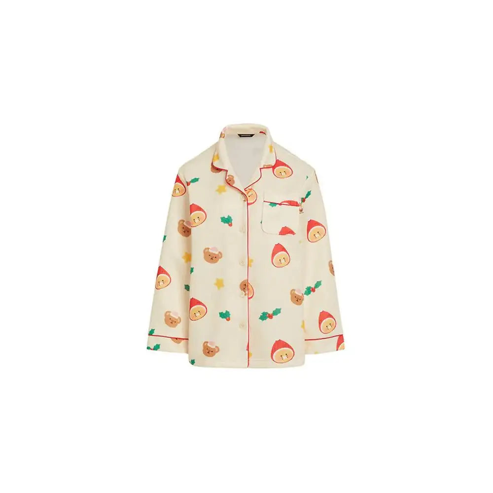 Kakao Friends - Merry Choon Christmas Quilted Pajamas Set - Kakao Friends - Pajamas - Harumio