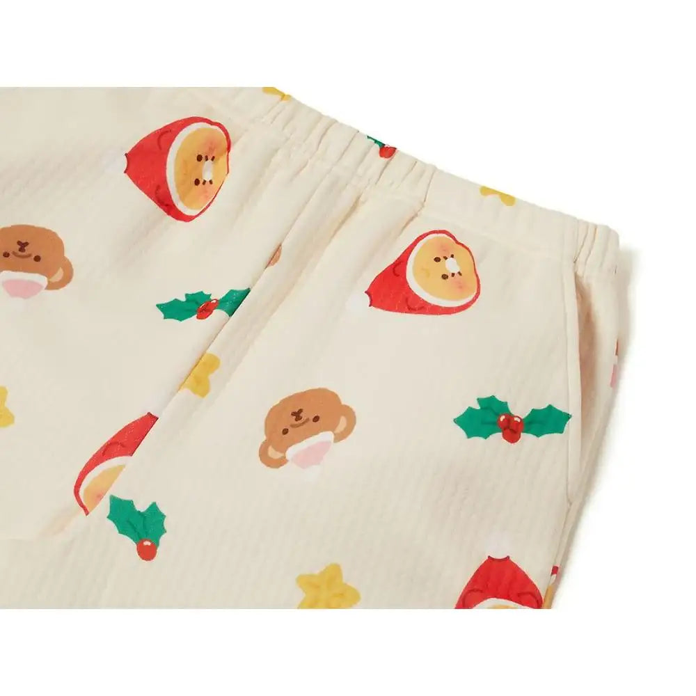 Kakao Friends - Merry Choon Christmas Quilted Pajamas Set - Kakao Friends - Pajamas - Harumio