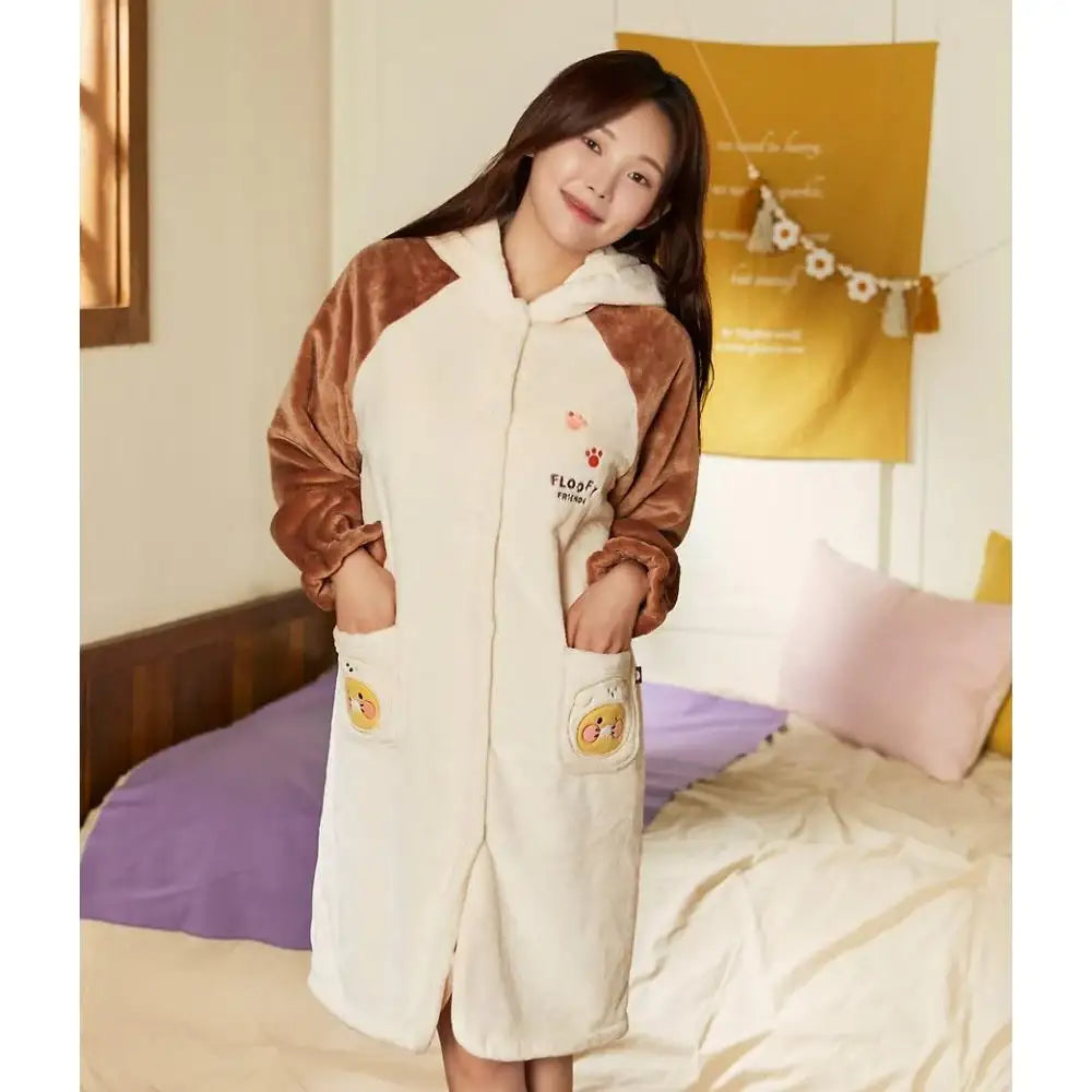 Kakao Friends - Floofy Friends Choonsik Sleeping One Piece - Kakao Friends - Pajama Set - Harumio