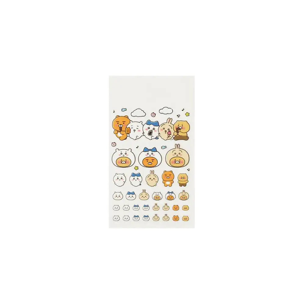 CHIIKAWA x Kakao Friends - Ryan & Choonsik Transparent Sticker - Kakao Friends - Sticker - Harumio