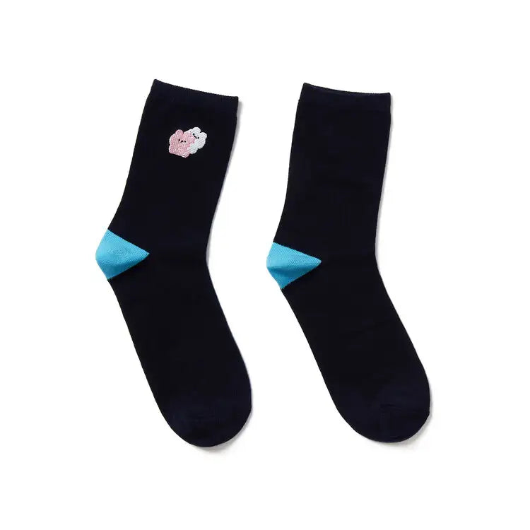 Kakao Friends - Ddoangzzi Pinkto & Whiteto Glutinous Rice Cake Socks - Kakao Friends - Home & Living, Accessories - Harumio