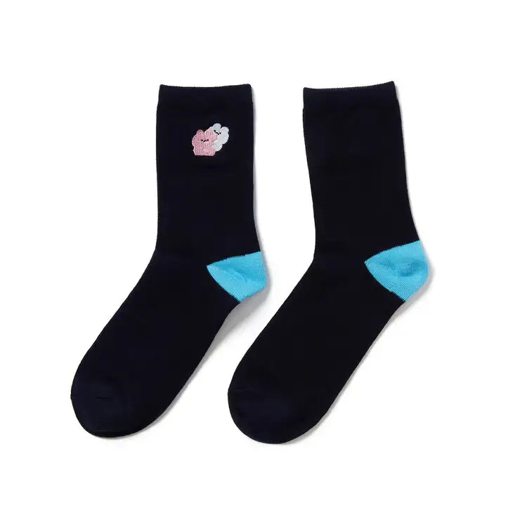 Kakao Friends - Ddoangzzi Pinkto & Whiteto Glutinous Rice Cake Socks - Kakao Friends - Home & Living, Accessories - Harumio