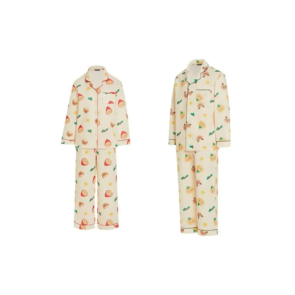 Kakao Friends - Merry Choon Christmas Quilted Pajamas Set - Kakao Friends - Pajamas - Harumio