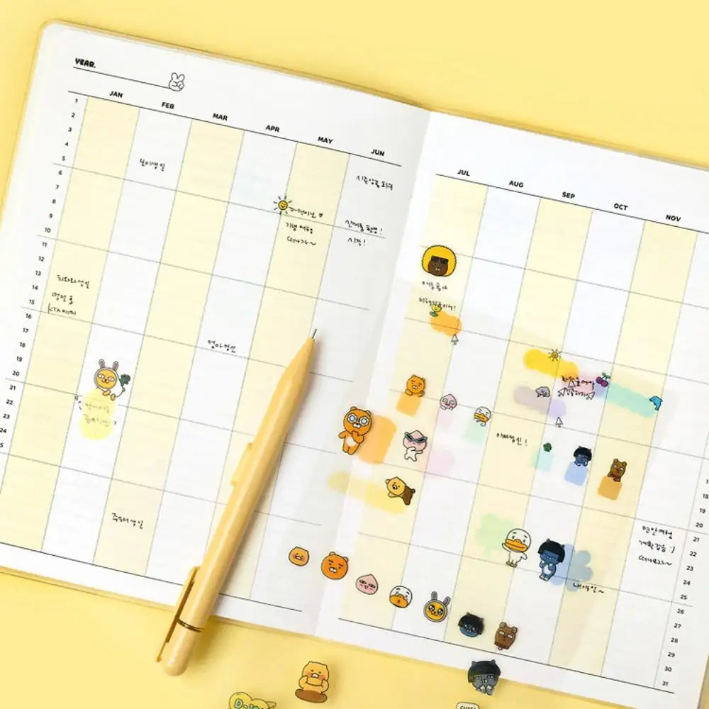 Kakao Friends - Seichee's A5 Monthly Planner - Kakao Friends - Planner - Harumio