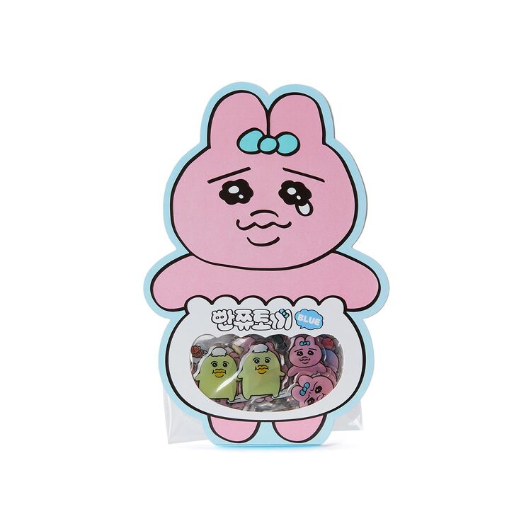 Kakao Friends - Punkyu Rabbit Blue Soft Sticker
