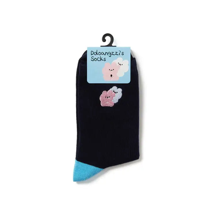Kakao Friends - Ddoangzzi Pinkto & Whiteto Glutinous Rice Cake Socks - Kakao Friends - Home & Living, Accessories - Harumio