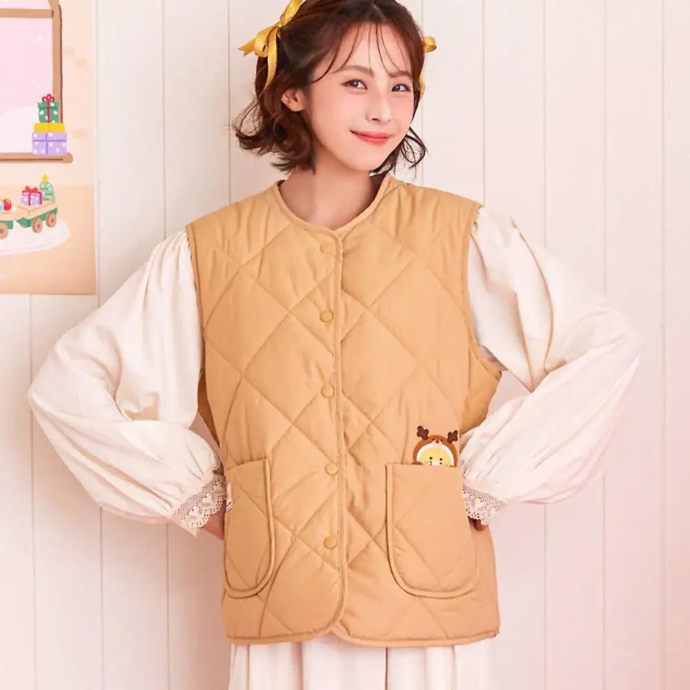 Kakao Friends - Merry Choon Christmas Padded Vest - Kakao Friends - Vest - Harumio
