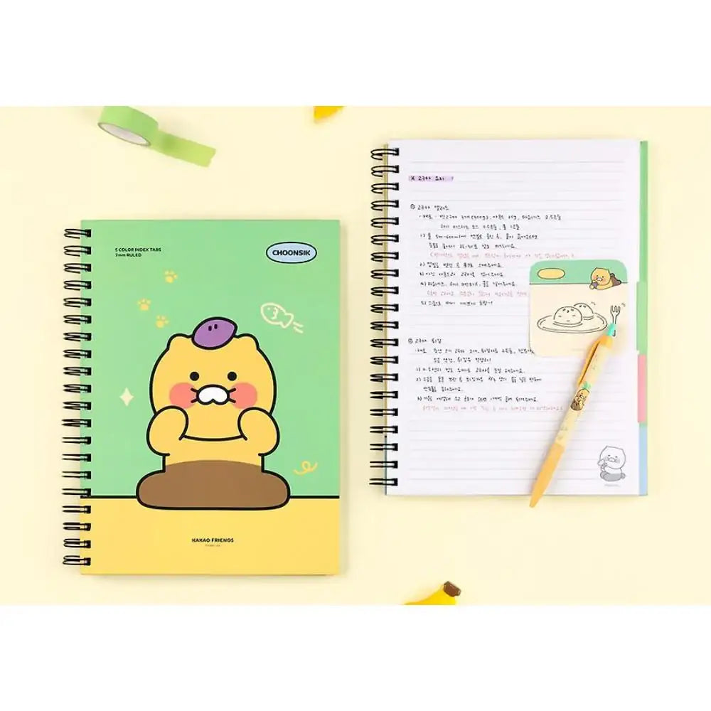 Kakao Friends - Choonsik Index Spring Note L - Kakao Friends - Home & Living, Accessories - Harumio