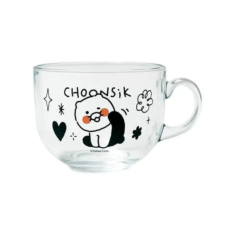 Kakao Friends - Doodle Doodle Choonsik Cereal Glass Bowl - Kakao Friends - Cereal Bowl - Harumio