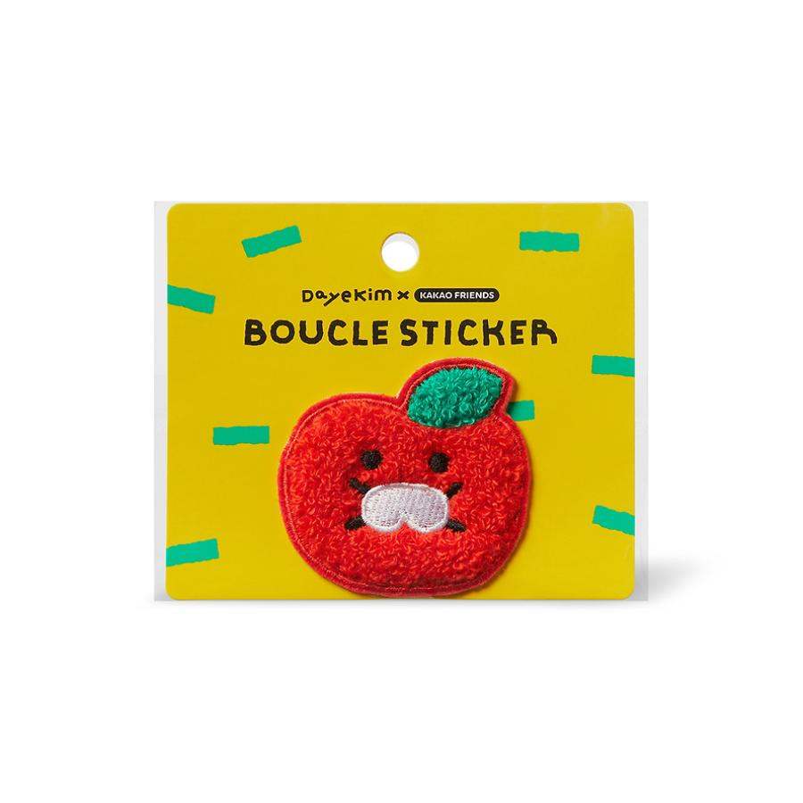 Daye Kim x Kakao Friends - Choonsik Boucle Sticker (Apple) - Daye Kim x Kakao Friends - Sticker - Harumio