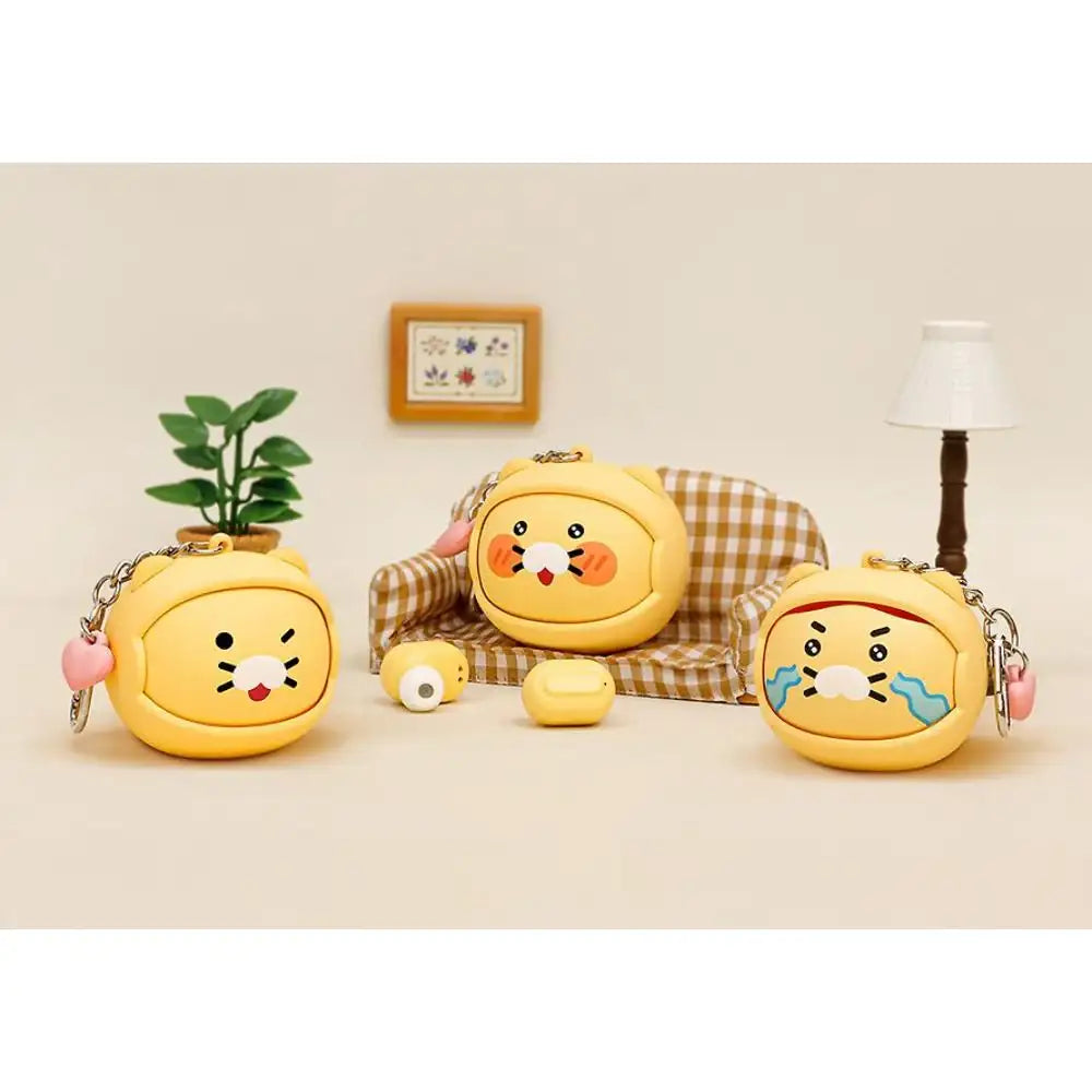 Kakao Friends - Choonsik Face Moving Wireless Earphones Keyring - Kakao Friends - Earphones - Harumio