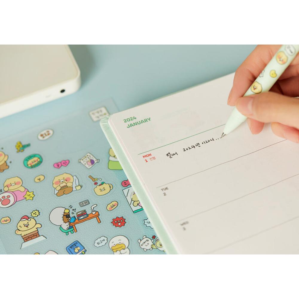 Kakao Friends - 2024 Newborn Weekly Diary & Desk Calendar Set