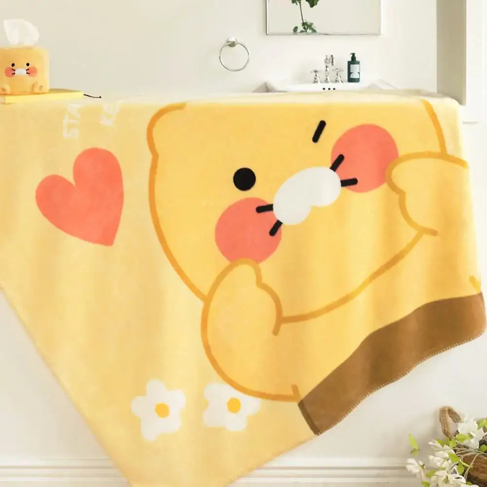 Kakao Friends - Choonsik Lovely Large Fleece Blanket - Kakao Friends - Blanket - Harumio