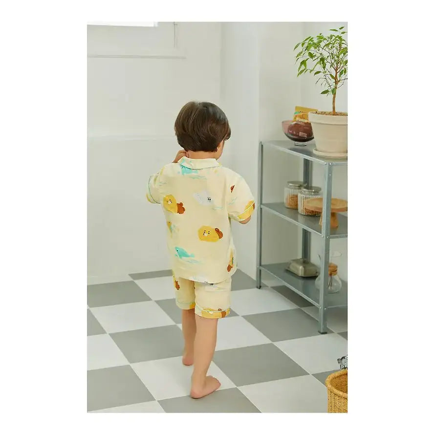 Apricot Studios x Kakao Friends - Choonsik Pajamas Set (Kids) - Kakao Friends - Pajamas - Harumio