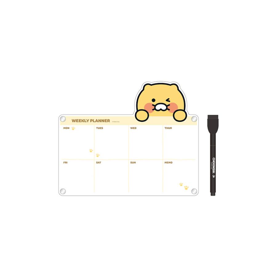 Kakao Friends - Magnet Memo Board Set (Weekly Planner)