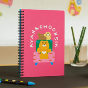 Daye Kim x Kakao Friends - Choonsik Pink Notebook - Daye Kim x Kakao Friends - Notebook - Harumio