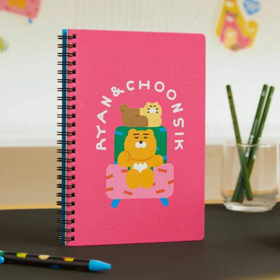 Daye Kim x Kakao Friends - Choonsik Pink Notebook - Daye Kim x Kakao Friends - Notebook - Harumio