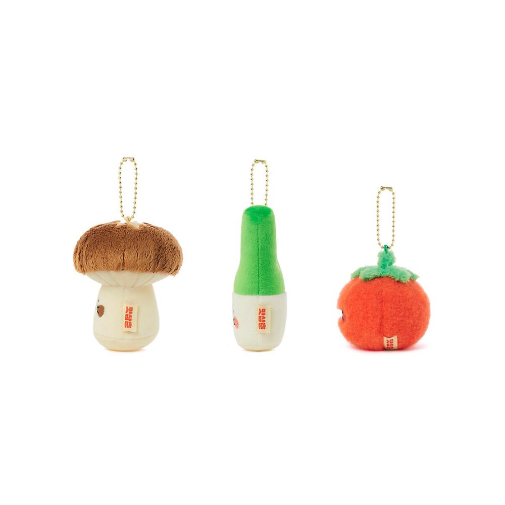 Kakao Friends - Choonsik Masamchun Vegetable Doll Keyring Set