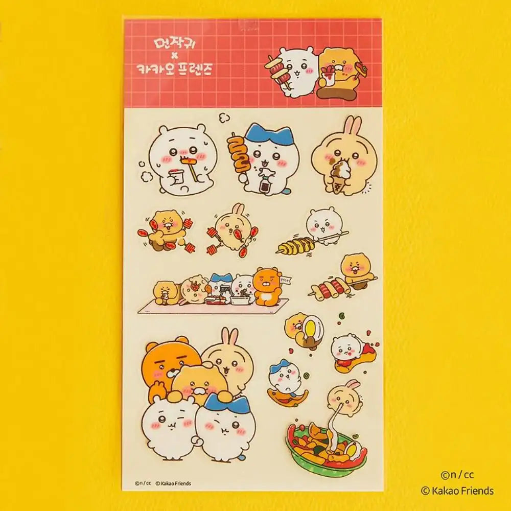 CHIIKAWA x Kakao Friends - Ryan & Choonsik Transparent Sticker - Kakao Friends - Sticker - Harumio