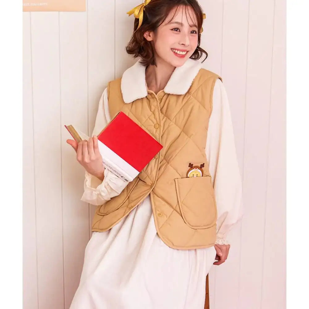 Kakao Friends - Merry Choon Christmas Padded Vest - Kakao Friends - Vest - Harumio