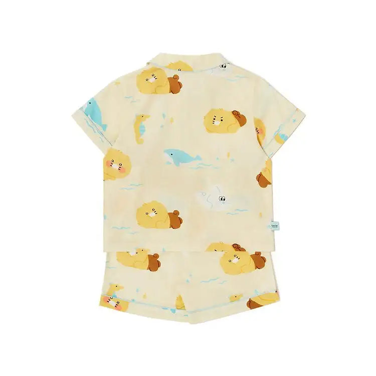 Apricot Studios x Kakao Friends - Choonsik Pajamas Set (Kids) - Kakao Friends - Pajamas - Harumio